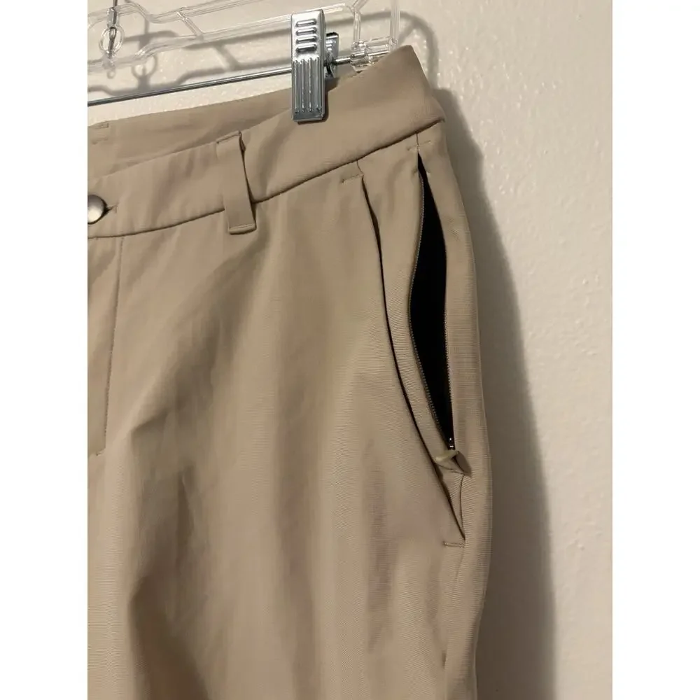 Lululemon Commission Short Mens 31 Chino Classic 7 Inseam Golf Preppy Beige
